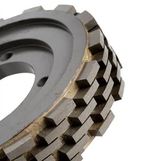 Segmented Diamond Cylinderical Wheels — Segmented cylindrical wheel for faster removal