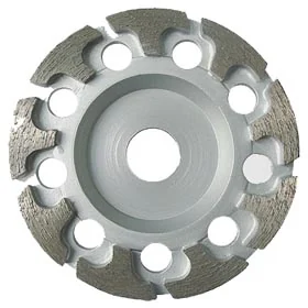 T Segment Diamond Grinding Cup Wheel — T segments for grinding into concrete corners