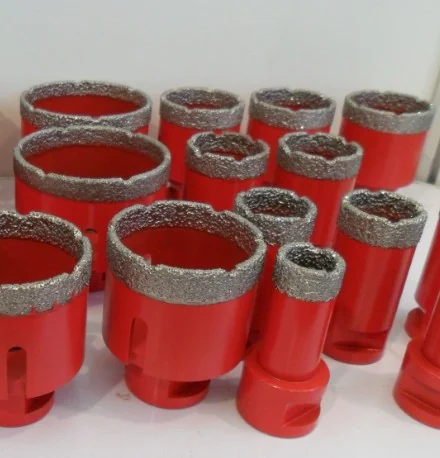 Vacuum Brazed Diamond Core Bit — Dry core bits from 5 to 83 mm