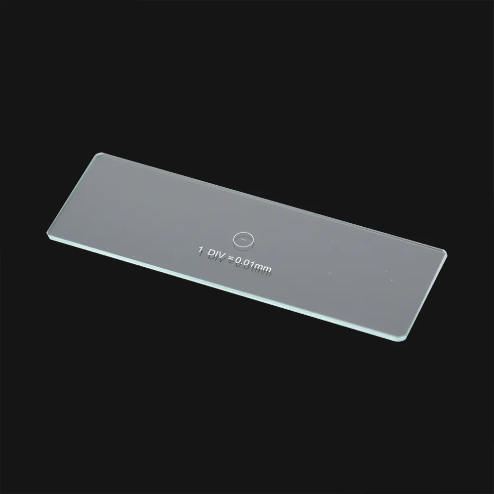 0.01mm Microscope Stage Micrometer Calibration Slide Calibration Ruler view 2