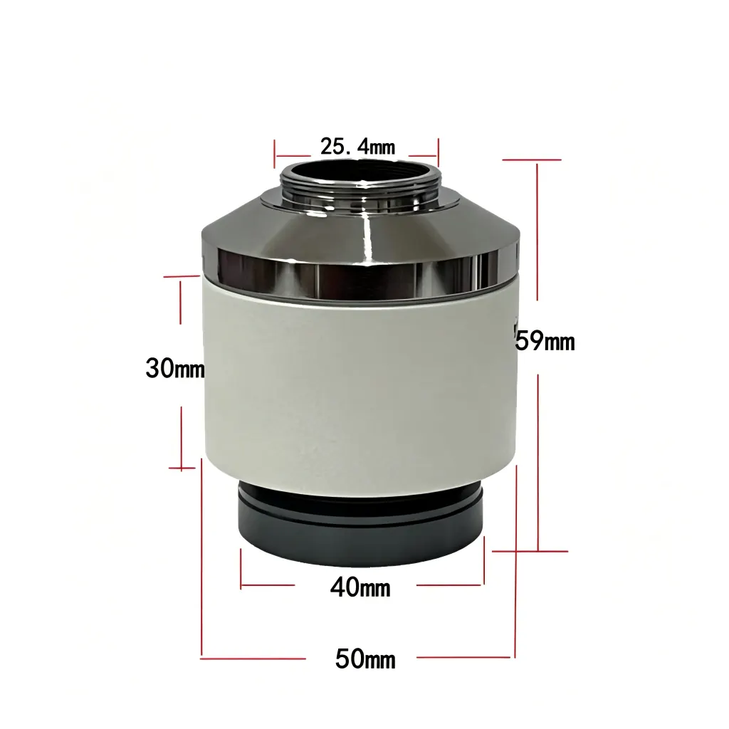 0.7X 1X Adapter 40mm for Nikon Ts2 SMZ800 SMZ1000 Microscope view 2