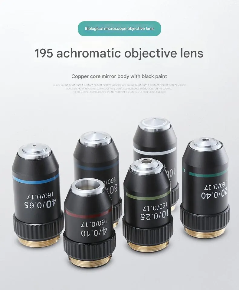 195 Achromatic Microscope Objective Lens RMS 20.2mm view 2