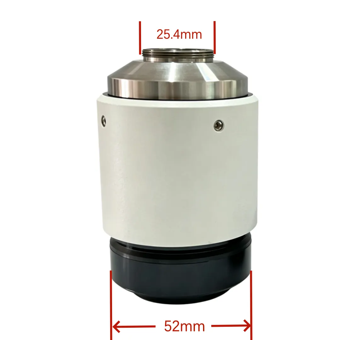 0.7X 1X C-mount Adapter 52mm for Nikon TiS Ti2 TE2000 80i Microscope view 2