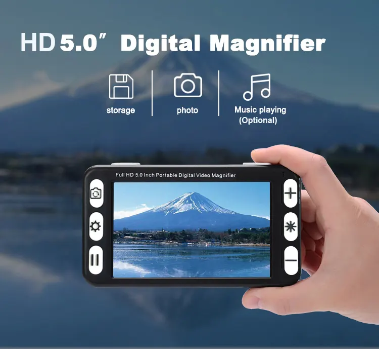 5 Inch 2x-48x Video Magnifier Handheld Electronic Vision Aid view 2