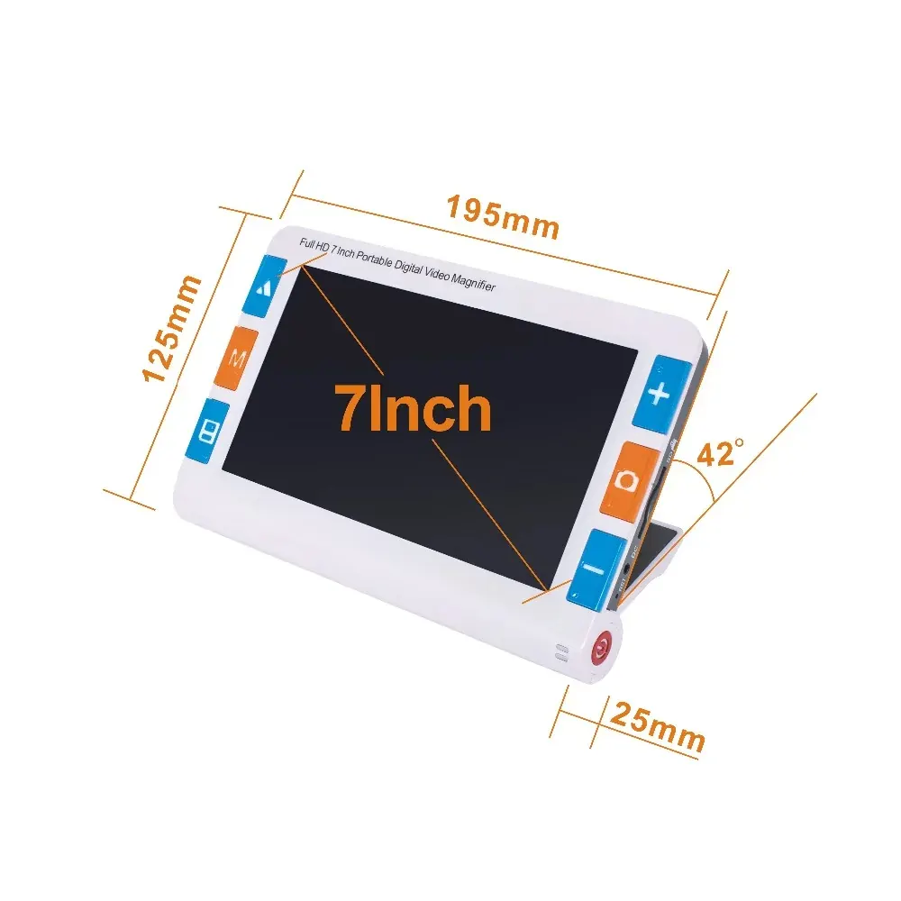7 Inch 2X-32X Portable Digital Magnifier Low Vision Electronic Video view 2