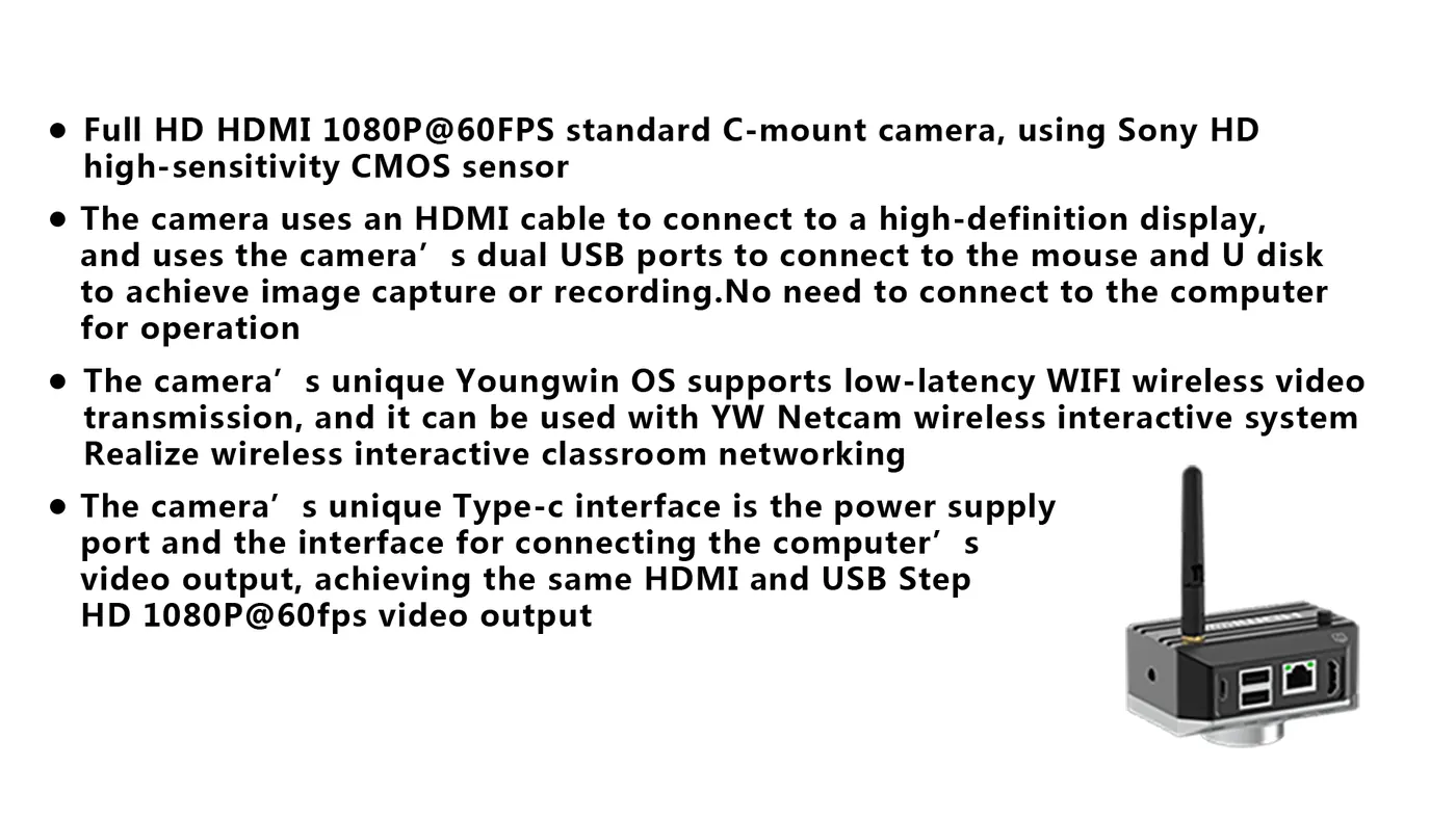 8M WIFI Industrial Microscope Camera 1/1.8″ AM3630 view 2