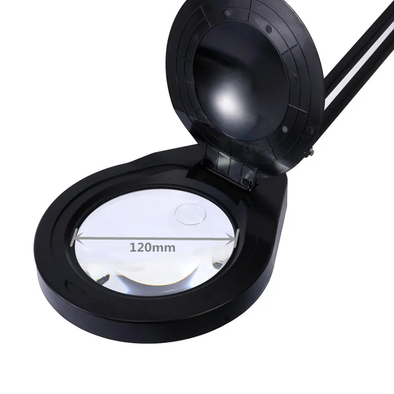 AM-44A 3X,5X,8X,10X or 10X20X Magnifying Glass Lamp Clamp Adjustable view 3