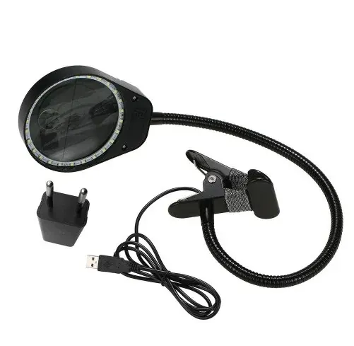 AM-5S 3X10X USB Magnifying Glass Lamp Magnifier LED Light view 3