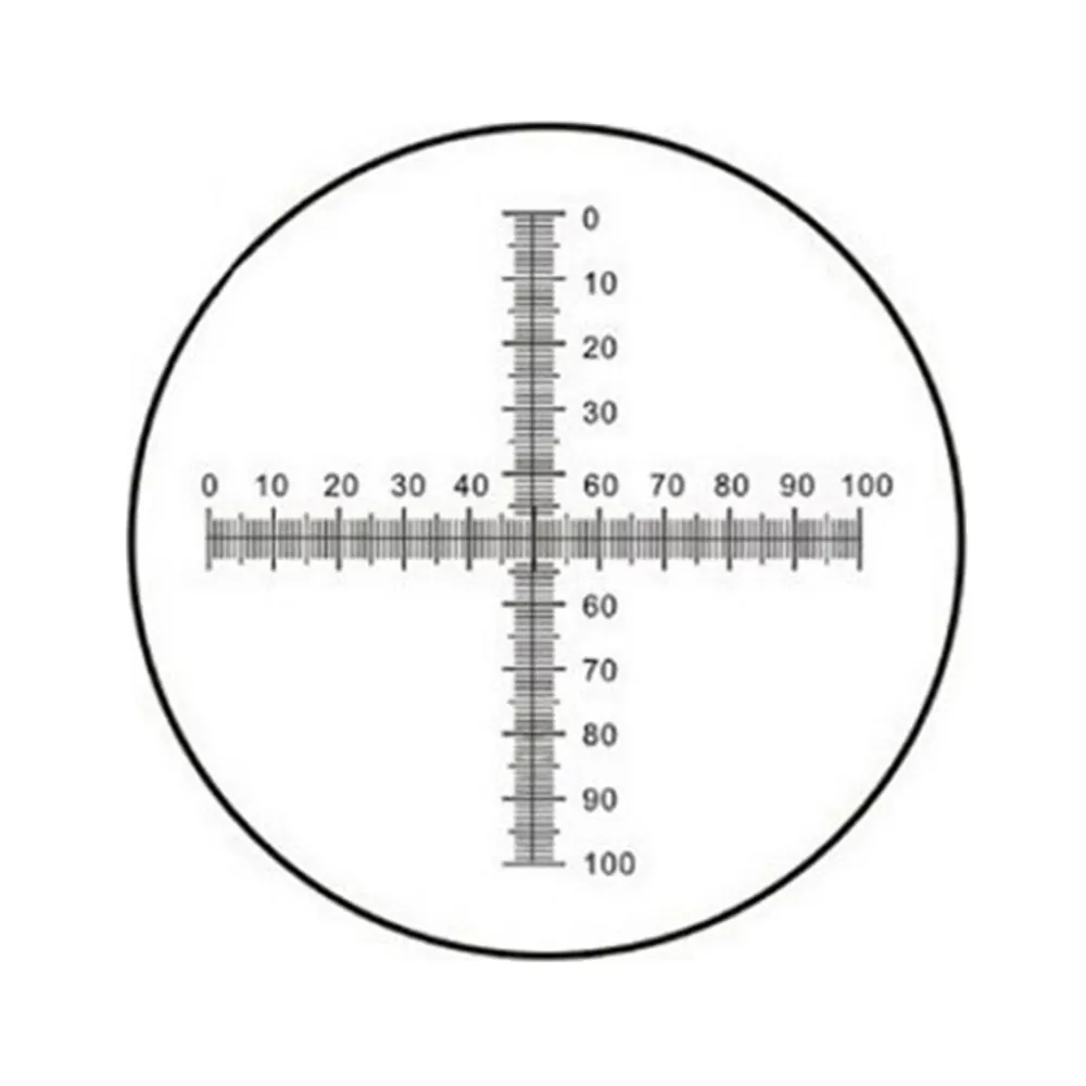 C7 0.1MM Micrometer Microscope Delimit Cross Line Reticle view 2