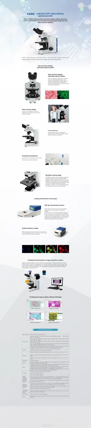 CX40 Teaching Lab Biological Microscope view 2