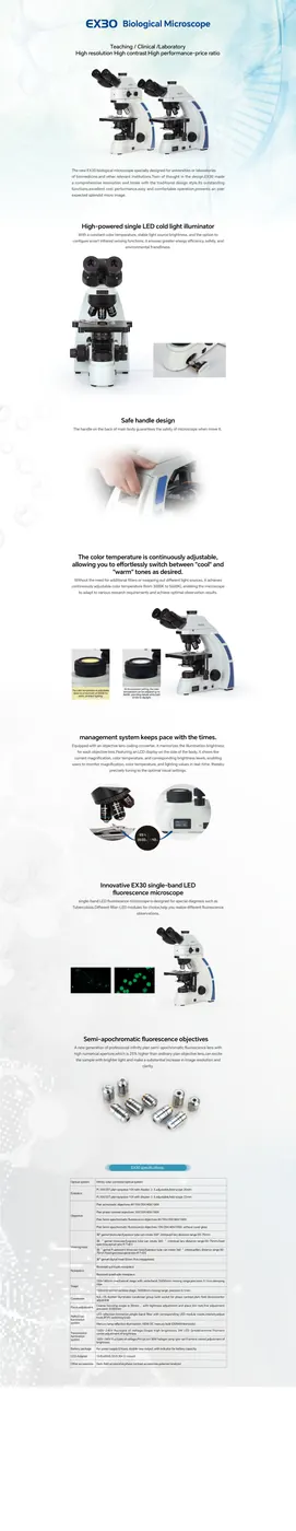 EX30 Laboratory Medical Biological Microscope view 2
