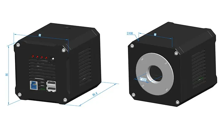 MAX TE-Cooling M52/C-mount USB3.0 CMOS Microscope Camera view 2