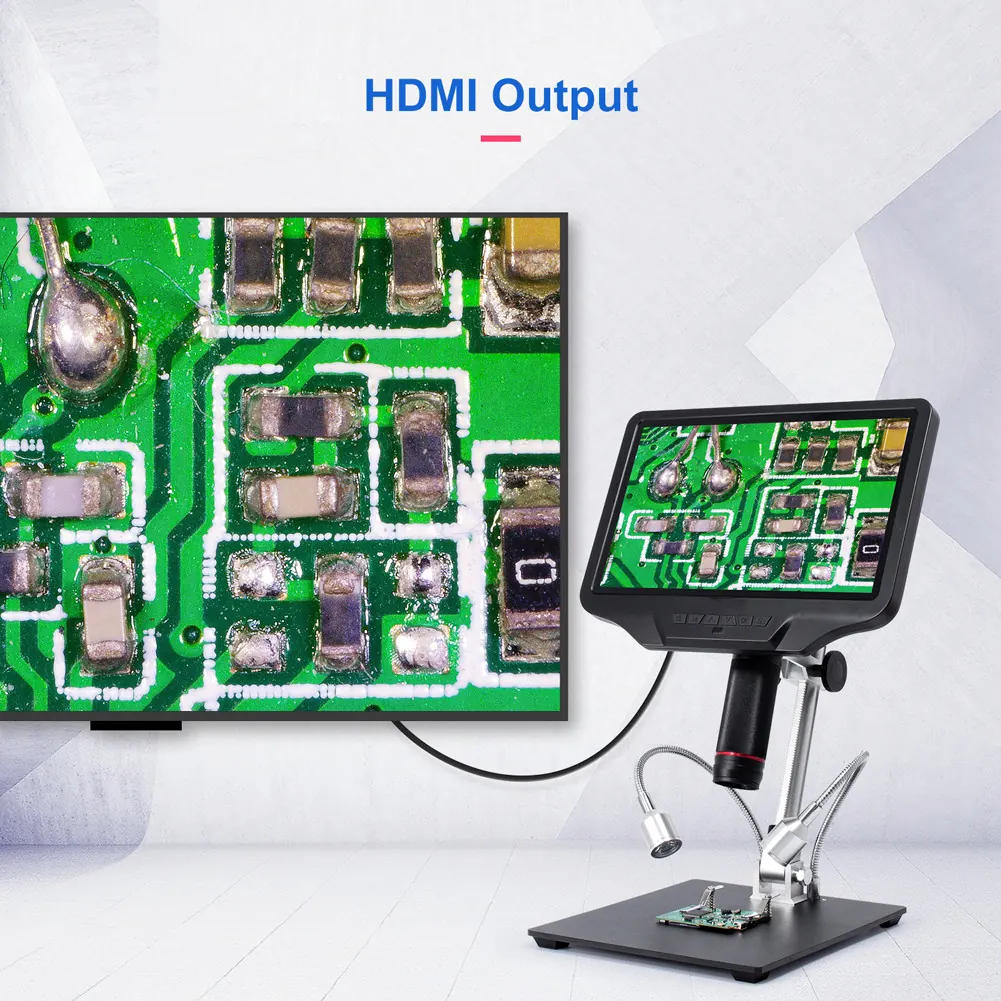 MD409 4M 300X 10.1” WiFi LCD HDMI Digital Microscope view 3