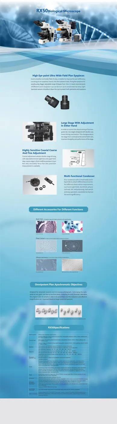RX50 Research Medical Biological Microscope view 2