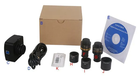 C3CMOS USB2.0 SONY C-mount Biological Microscope Camera view 3