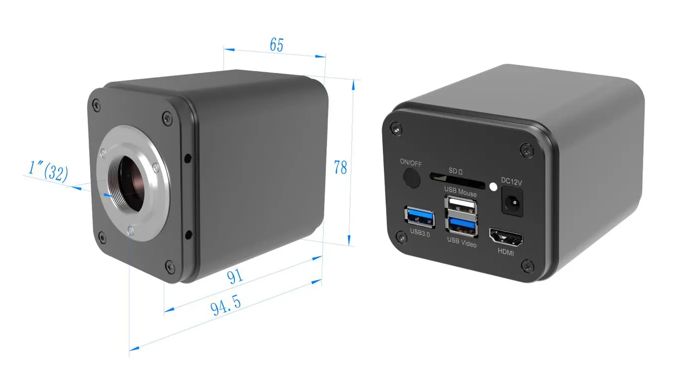 X5FCAM4K8MPA Autofocus EDF 4K HDMI WiFi Microscope Camera view 3