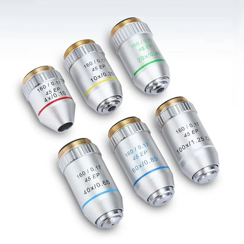 195 Semi-plan Achromatic Objective Lens for Biological Microscope