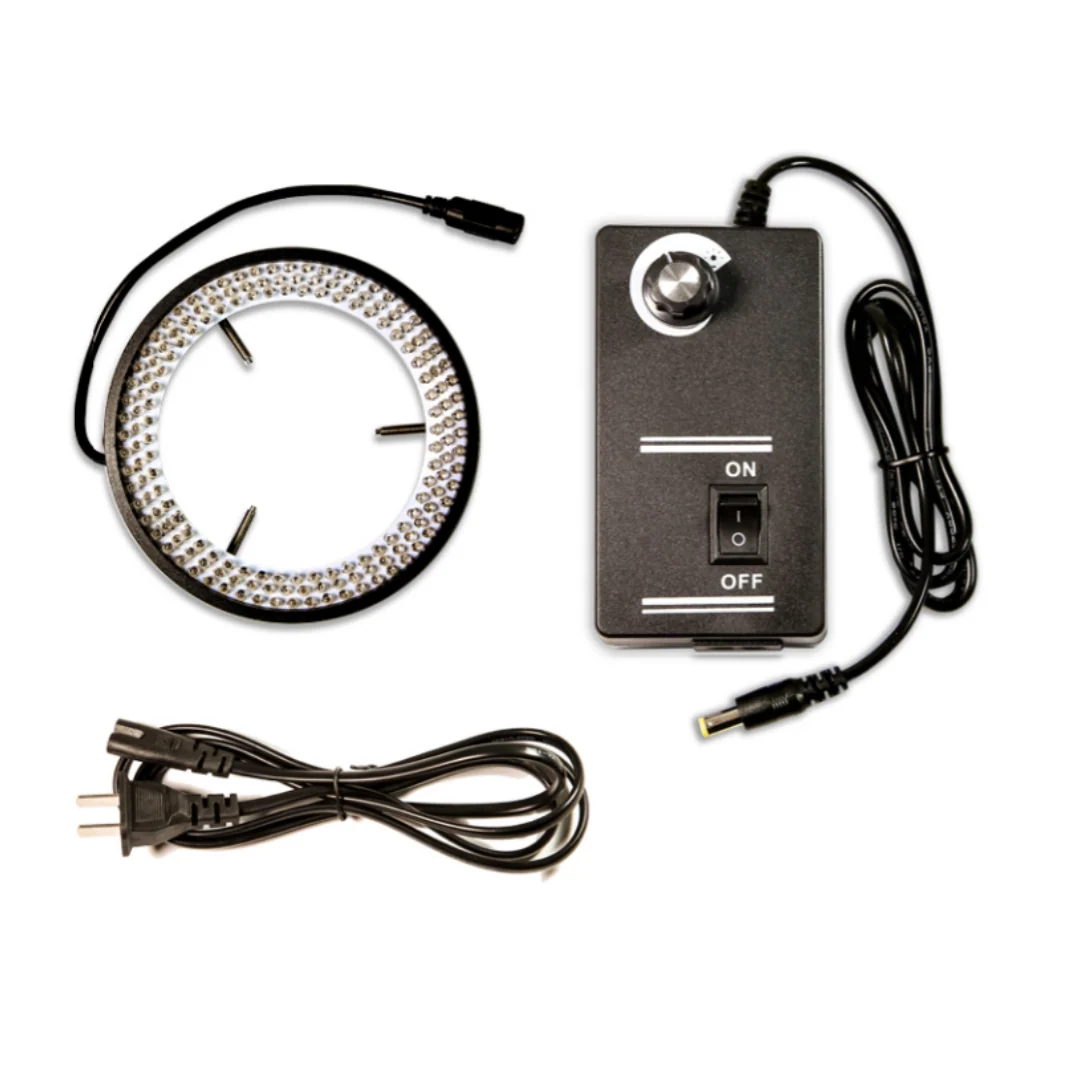90-100mm 168pcs Stereo Microscope LED Light AM-168-90