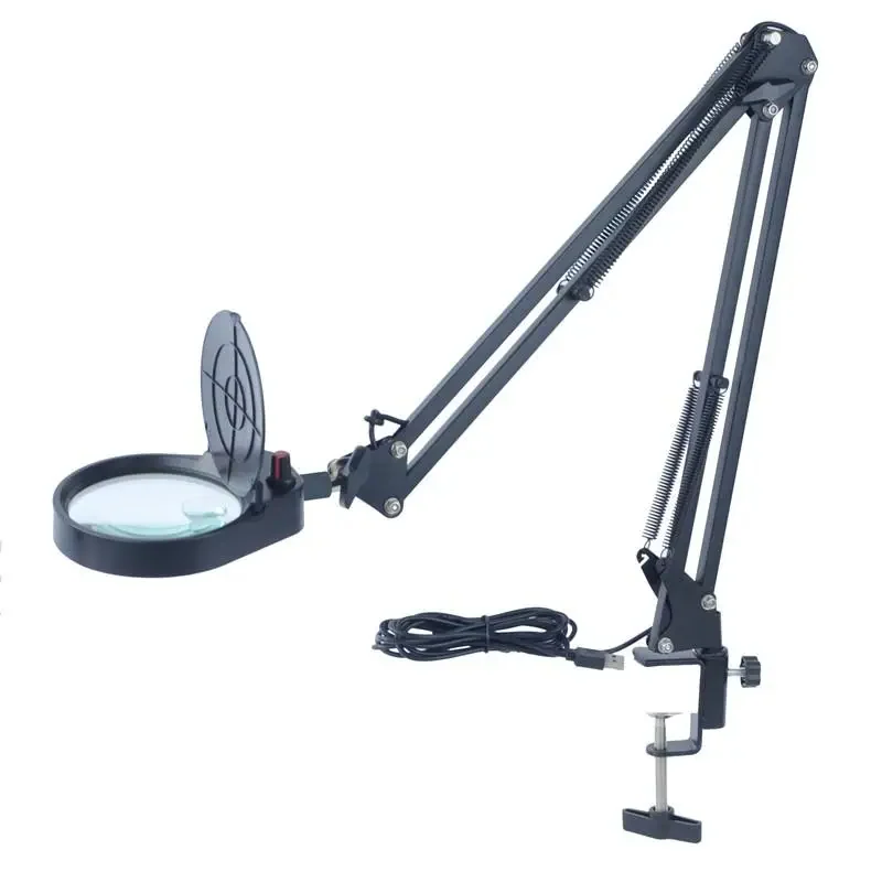 AM-43A 5X , 3X/10X or 8X/15X Magnifying Glass Magnifier with LED light