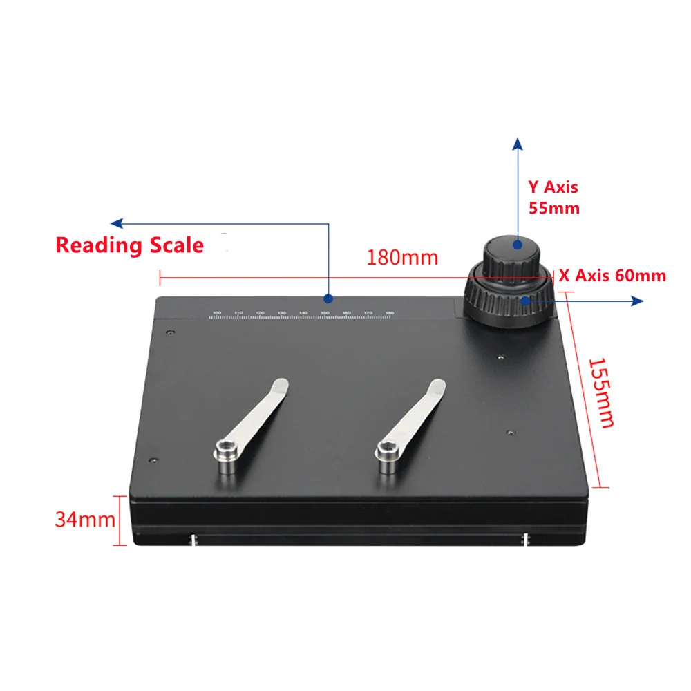 XY Moving Microscope Stage (metal platform)