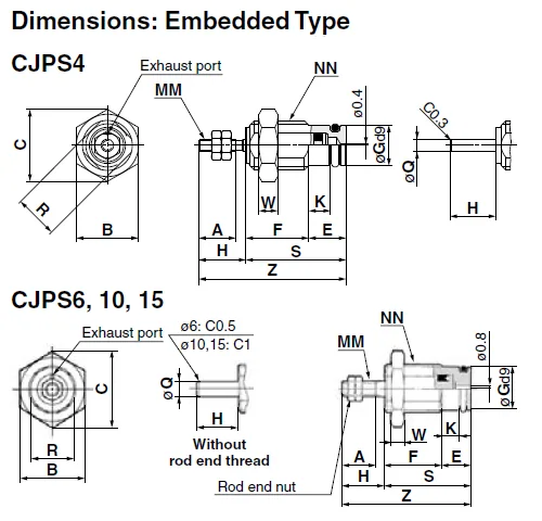 Dimension drawing
