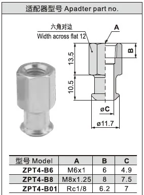 Dimension drawing