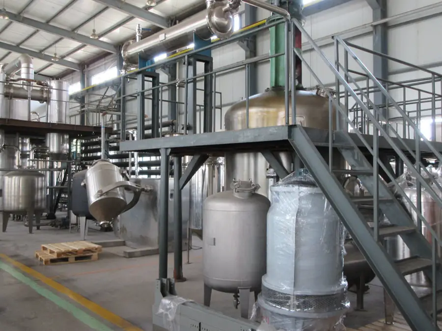 Stainless steel extraction and concentration line built by Better Industry