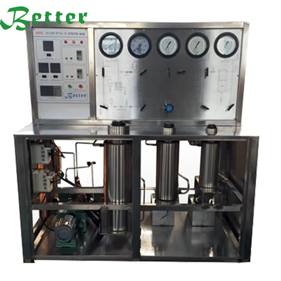 HSFE-5 supercritical CO2 extraction machine with 5L extraction kettle and control panel