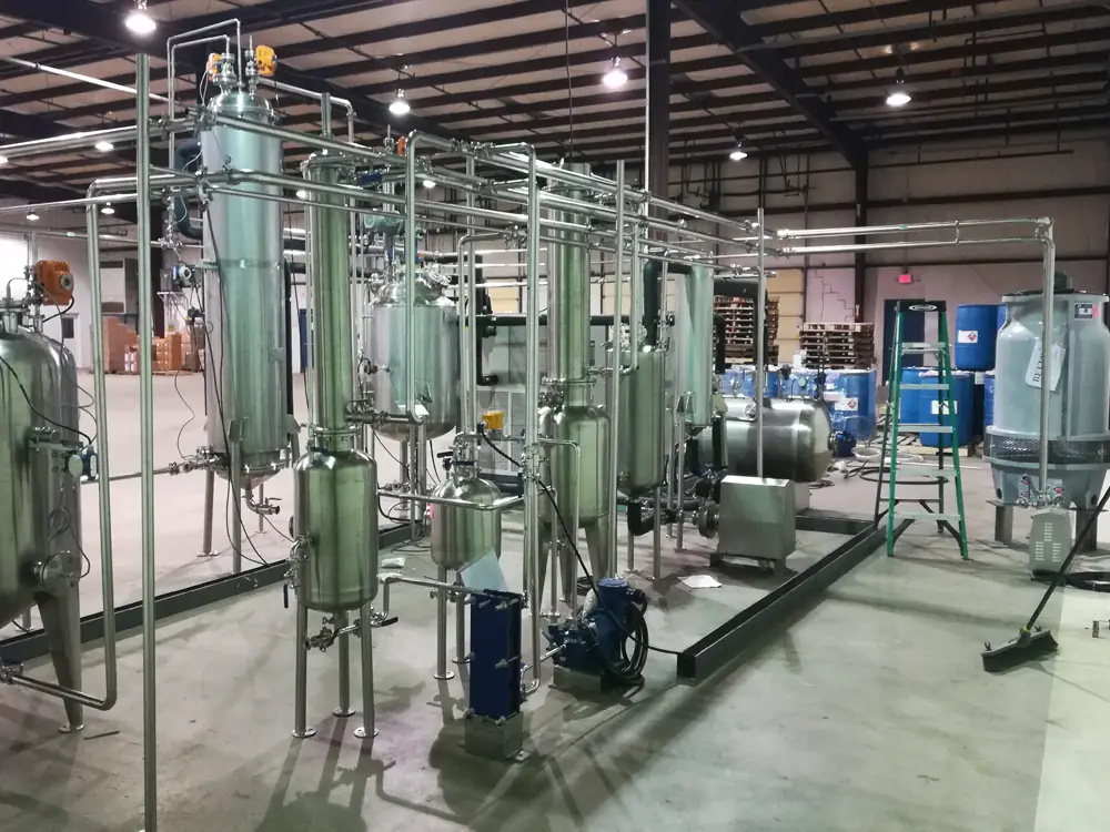 A complete winterization system on site at Shanghai Better Industry