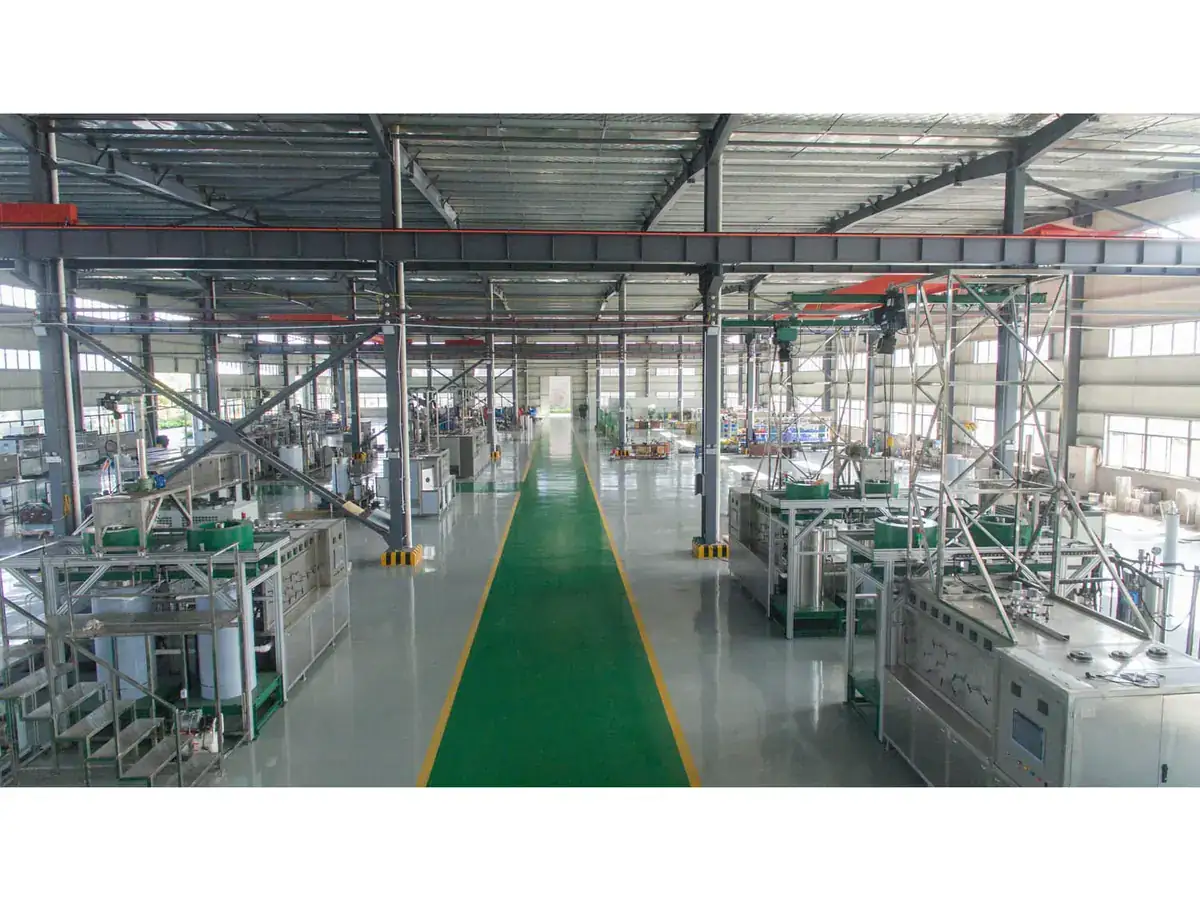 Extraction equipment under assembly inside the Better Industry production workshop