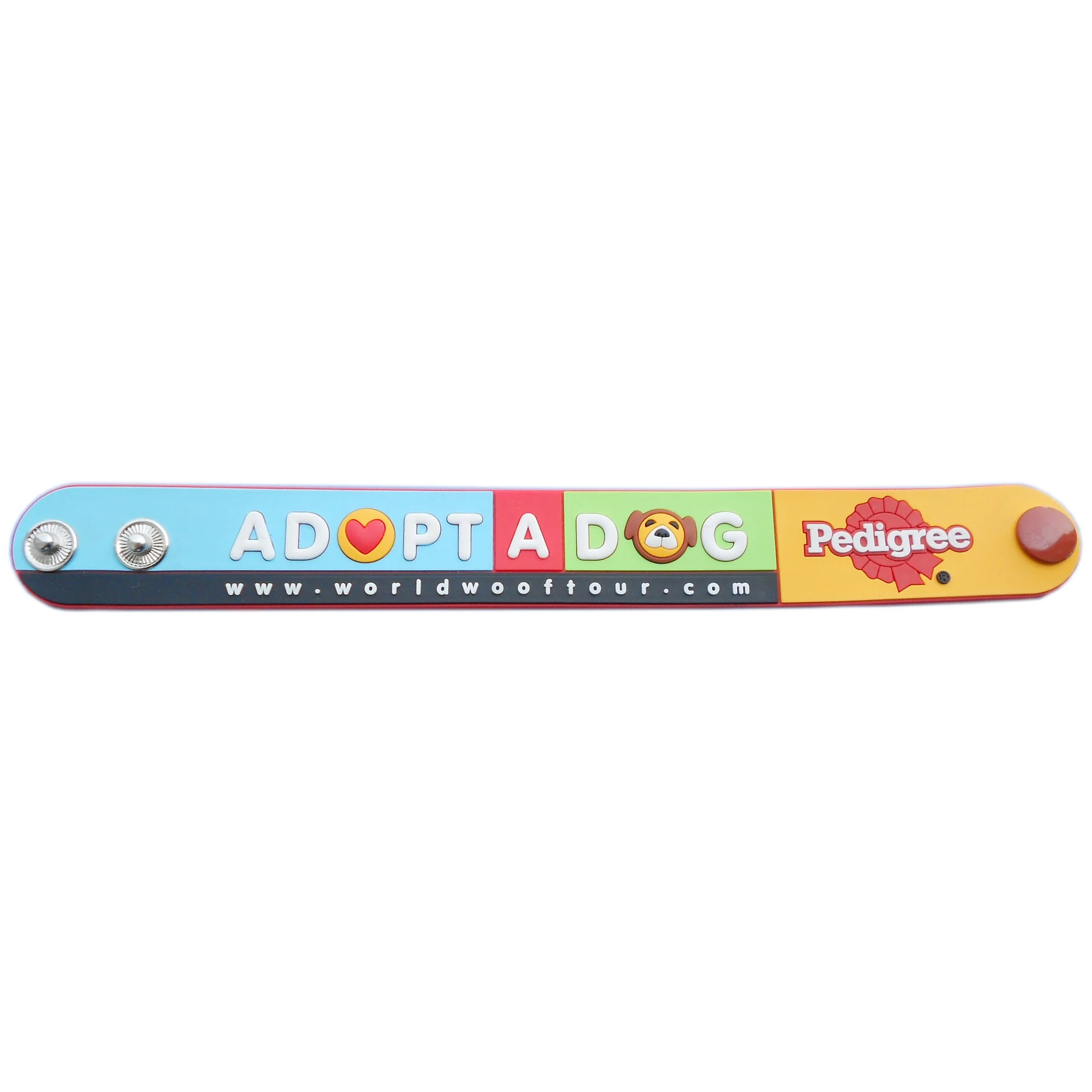 Custom 3D PVC bracelet with moulded relief