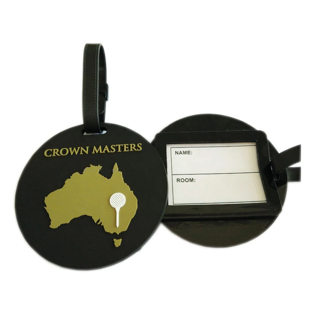 Custom 3D PVC golf bag name tag