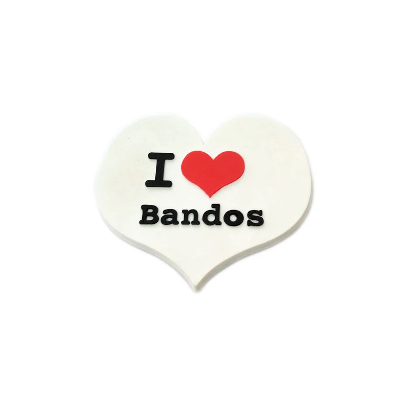 Custom 3D soft PVC heart fridge magnet