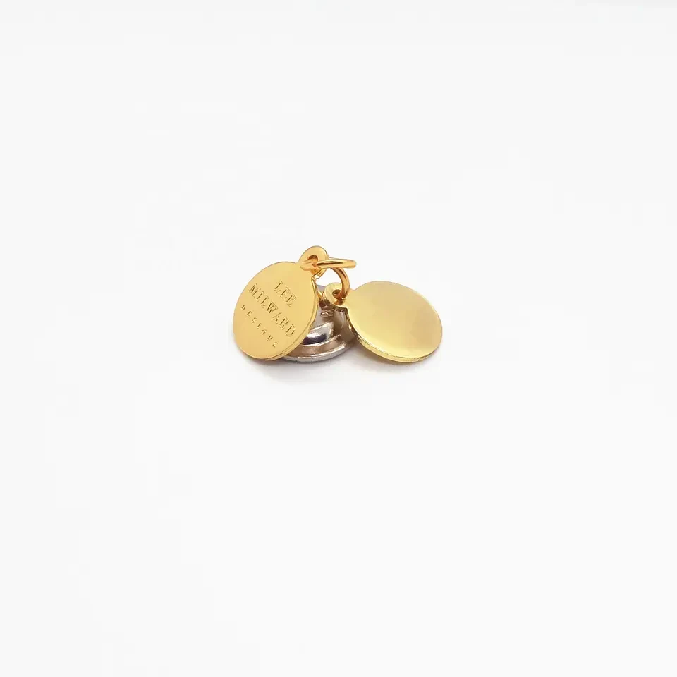 Custom gold and silver metal jewelry brand tags