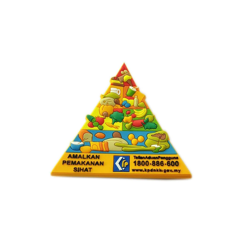 3D moulded soft PVC fruit fridge magnet