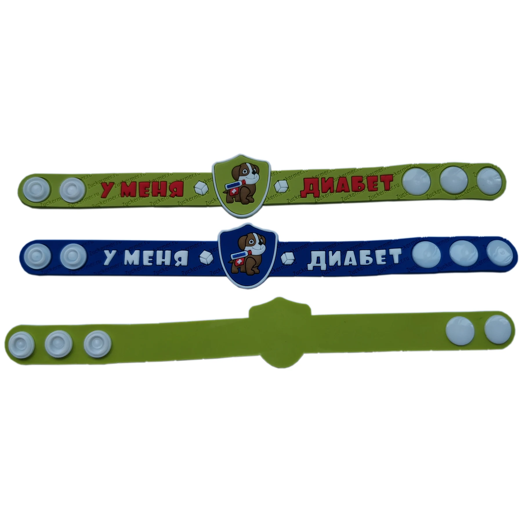 Medical alert 3D PVC bracelets for allergy and asthma