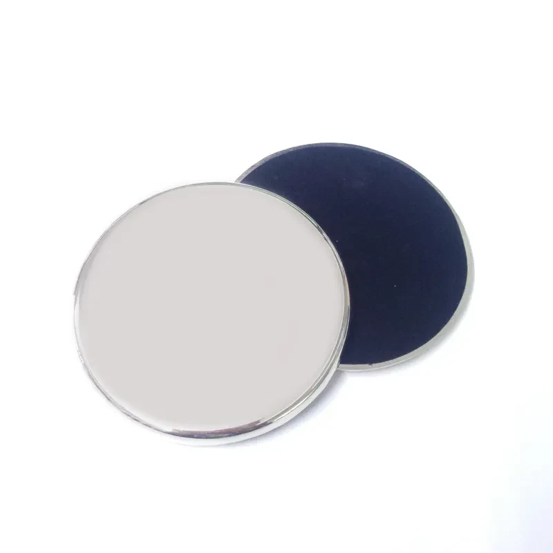 Blank cast metal cup coaster in silver