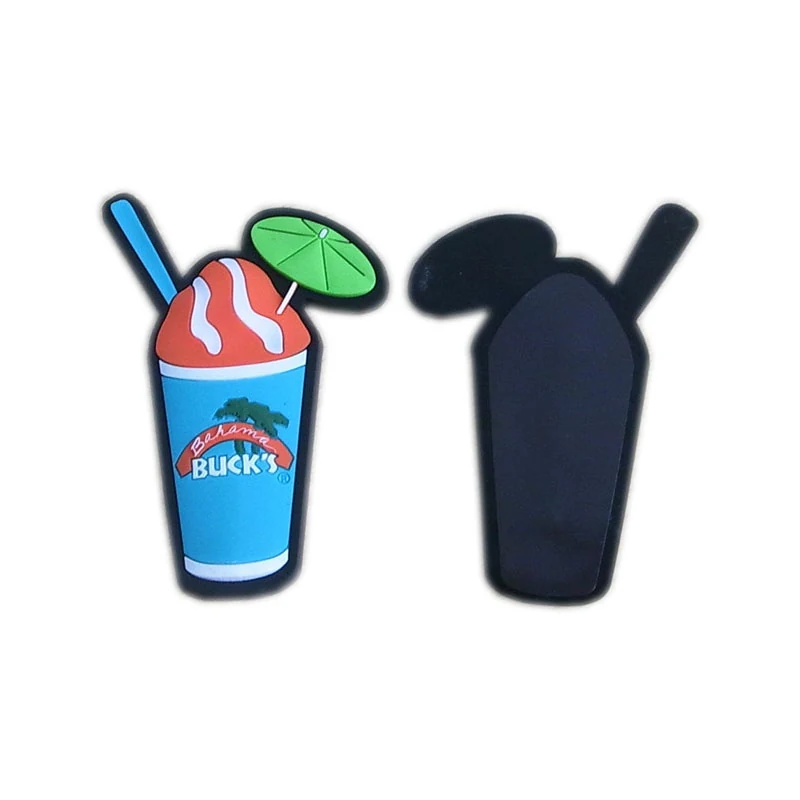 Drink shaped soft PVC souvenir fridge magnet