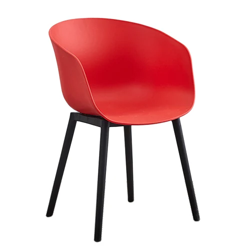 Modern plastic dining chair, produced in a broad colour range - view 3