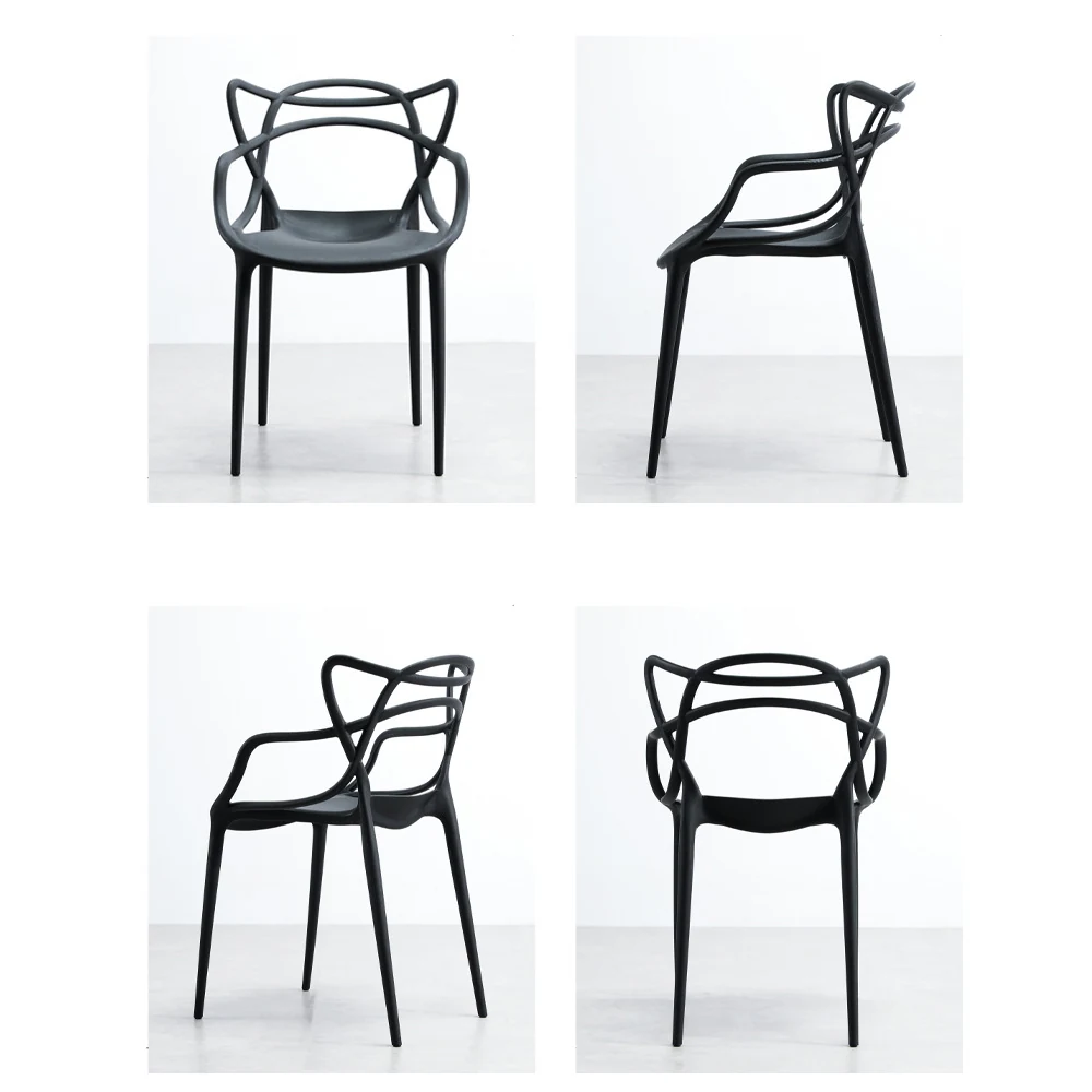 BW9118 modern plastic dining chair - view 2