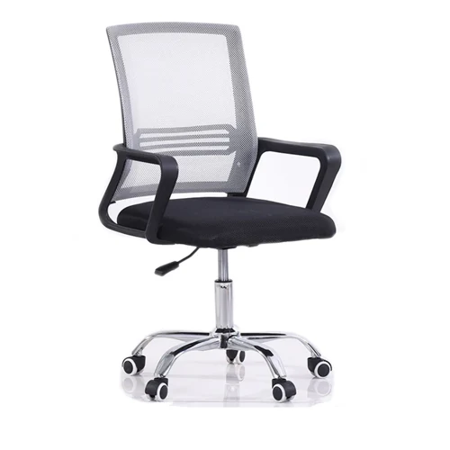 BW3024 mid back mesh swivel chair, also produced as a fixed-base guest chair