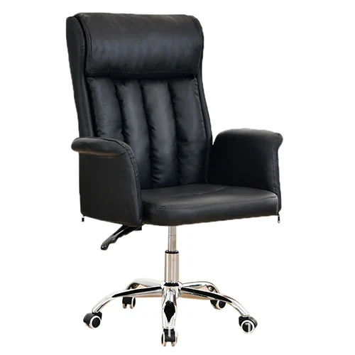 BW3509 high back leather swivel chair with deep seat cushion