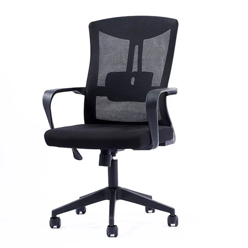 BW3527 mid back mesh chair, paired with an ergonomic high back model