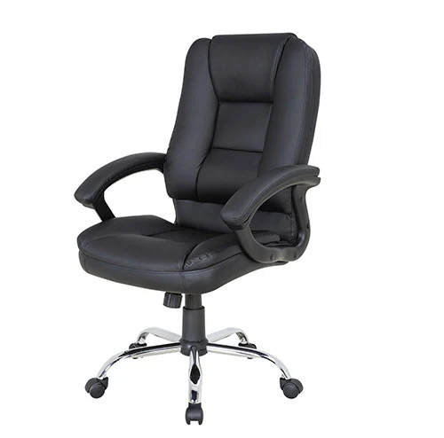 BW3532 leather office swivel chair with colour-matched upholstery