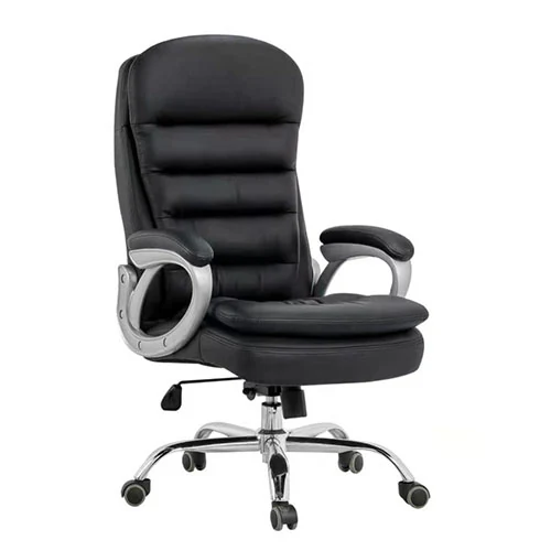 BW3539 leather ergonomic swivel chair with nylon base for cost control