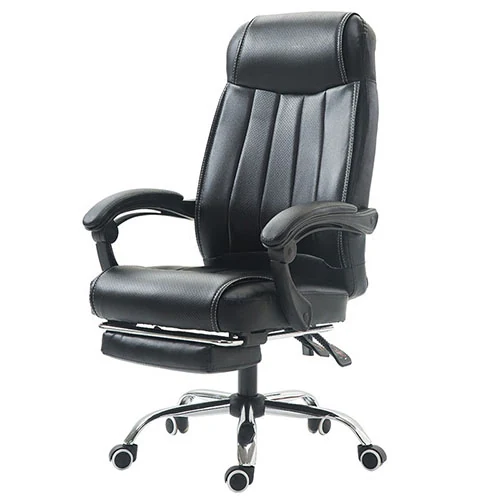 BW3542 leather executive swivel chair with waterfall seat front