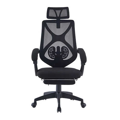 Lumbar support ergonomic chair with lie-down recline, 45 cm seat height