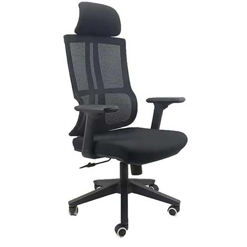 BW3559 ergonomic chair with neck pillow and wide castor base