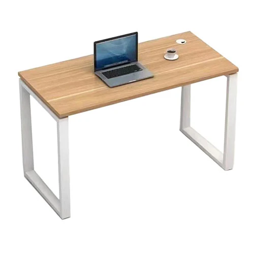 Steel frame study and work desk with melamine top, 120x60x72 cm
