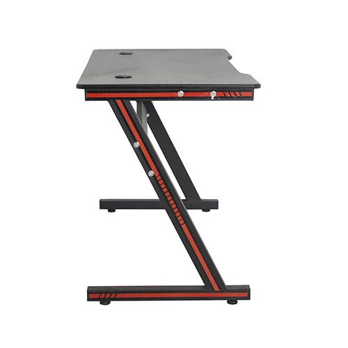 Z-shape gaming desk with carbon fibre pattern top, 120x60x73 cm - view 2